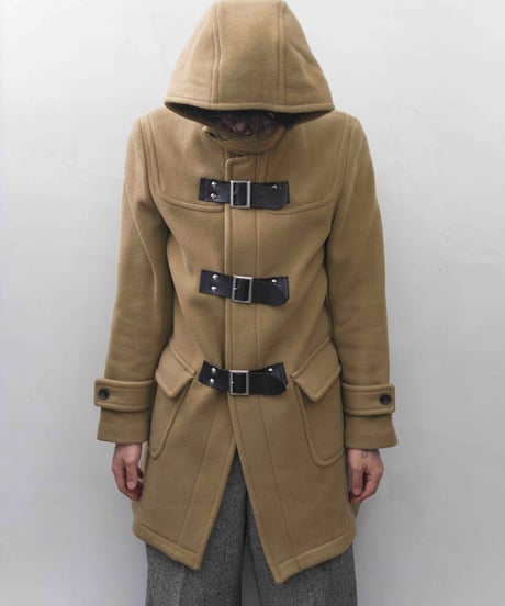 JOHN LAWRENCE SULLIVAN leather velt duffel coat