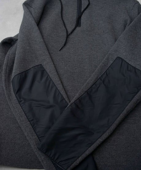 90s theory knit/nylon docking pullover