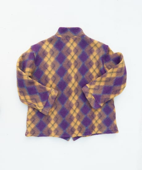00s A.P.C argyle wool felt jacket
