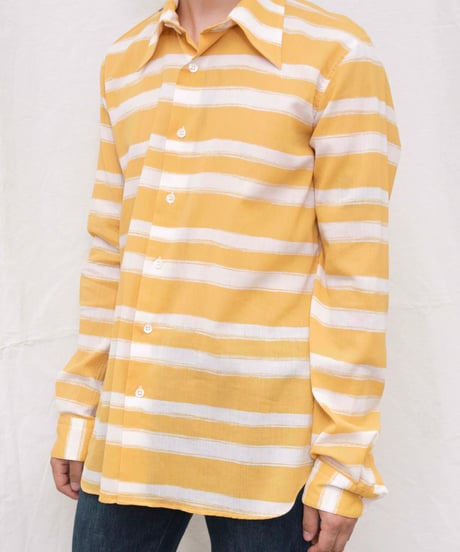 90s agnes b. homme PARIS border sheer shirts