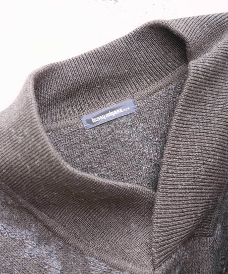 80s vtg ISSEY MIYAKE 3D wool knit