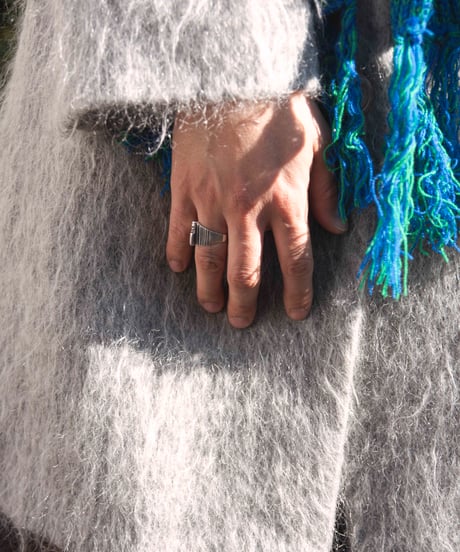 J.Percy mohair shaggy coat