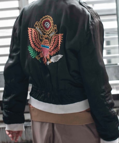 60s vtg Germany vtg satin souvenir jacket