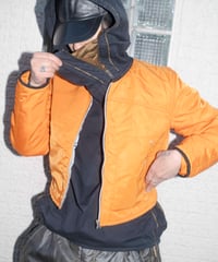 NATIVE LOUNGE diagonal zip ninja anorak shirts