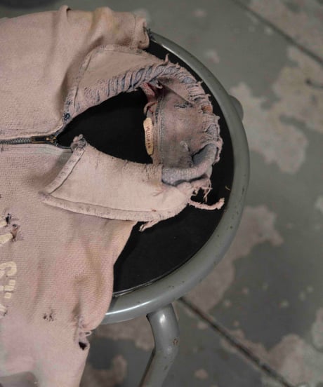 60s vtg HEILEMAN super damaged halfzip sweat