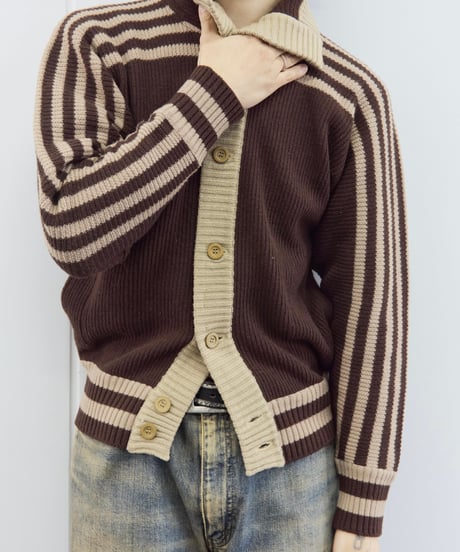 90s wool knit jacket