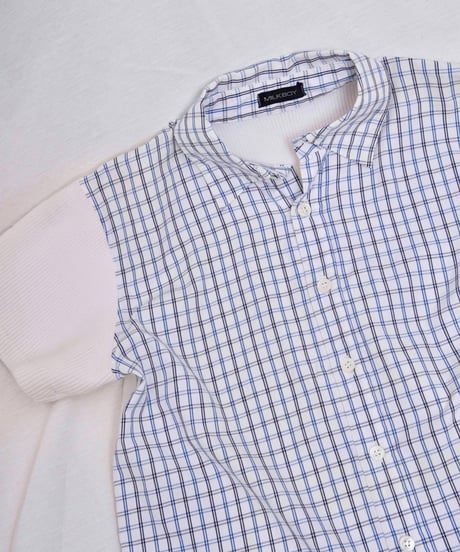 90s MILKBOY knit switching design shirts