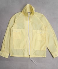 70s vtg sheer nylon jacket (lemon yellow)
