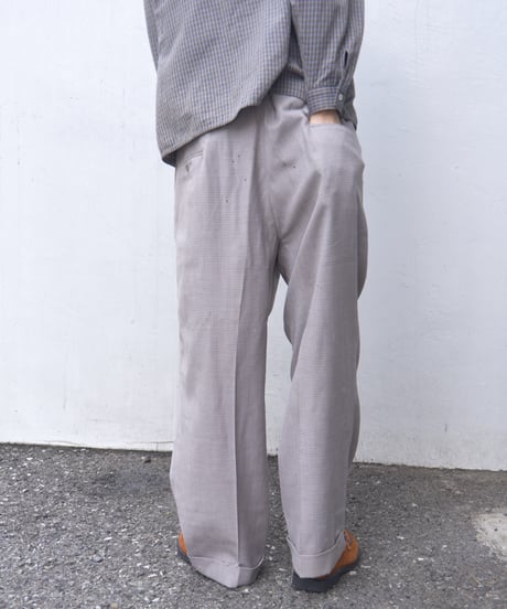 1940s houndstooth boro slacks