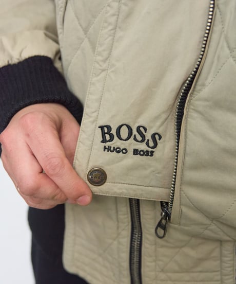 HUGO BOSS 90s quilting bomber