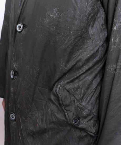 ISSEY MIYAKE MEN damage design padded long coat