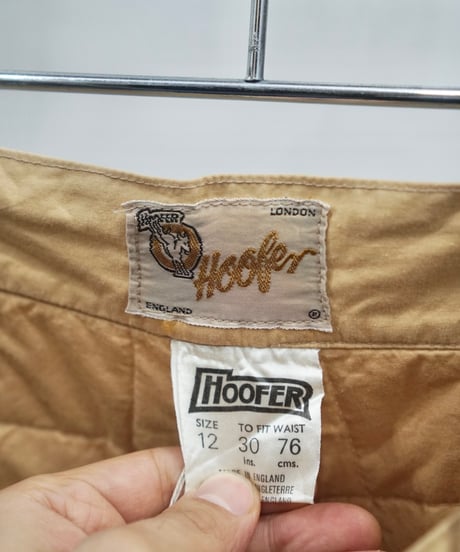 80s vtg HOOFER quilting pants