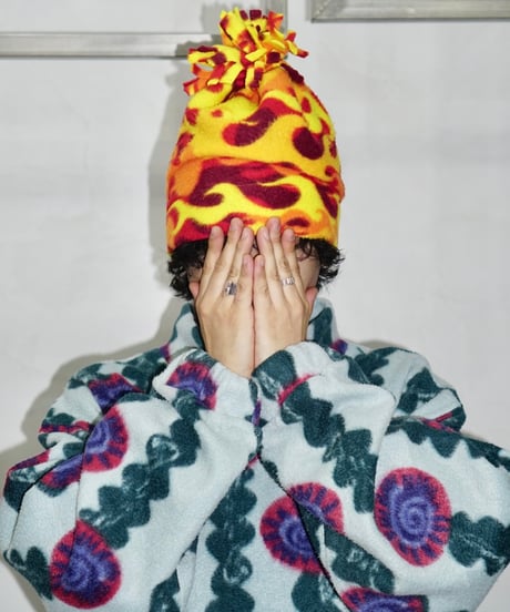 colorful fleece cap