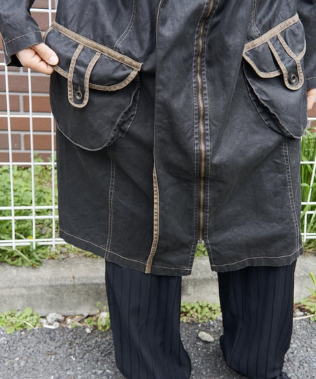 90s Euro linen coating coat