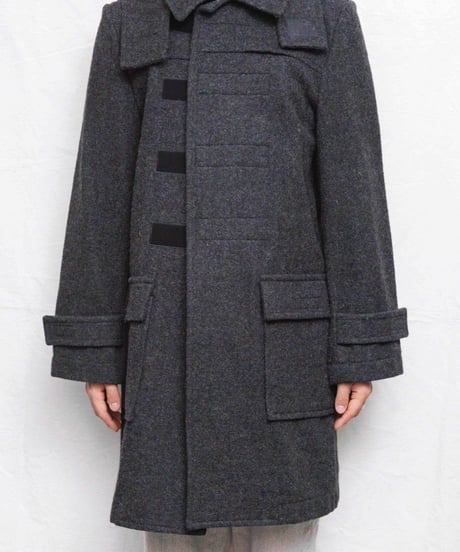 WorldWideLove! velcro design wool coat