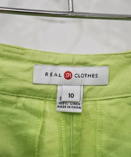 lime green linen baggy pants