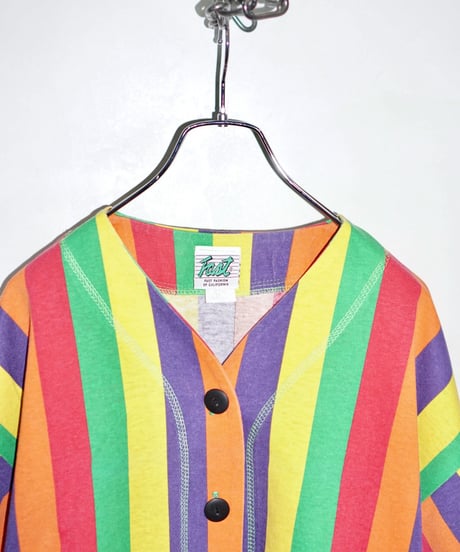 90s vtg colourful baseball shirts
