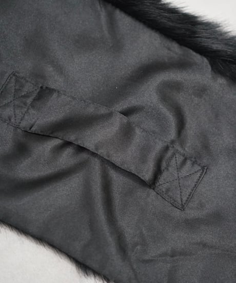 BANANA REPUBLIC fake fur long muffler