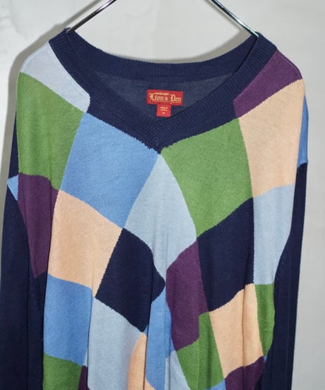 90s Lion's Den argyle acrylic knit