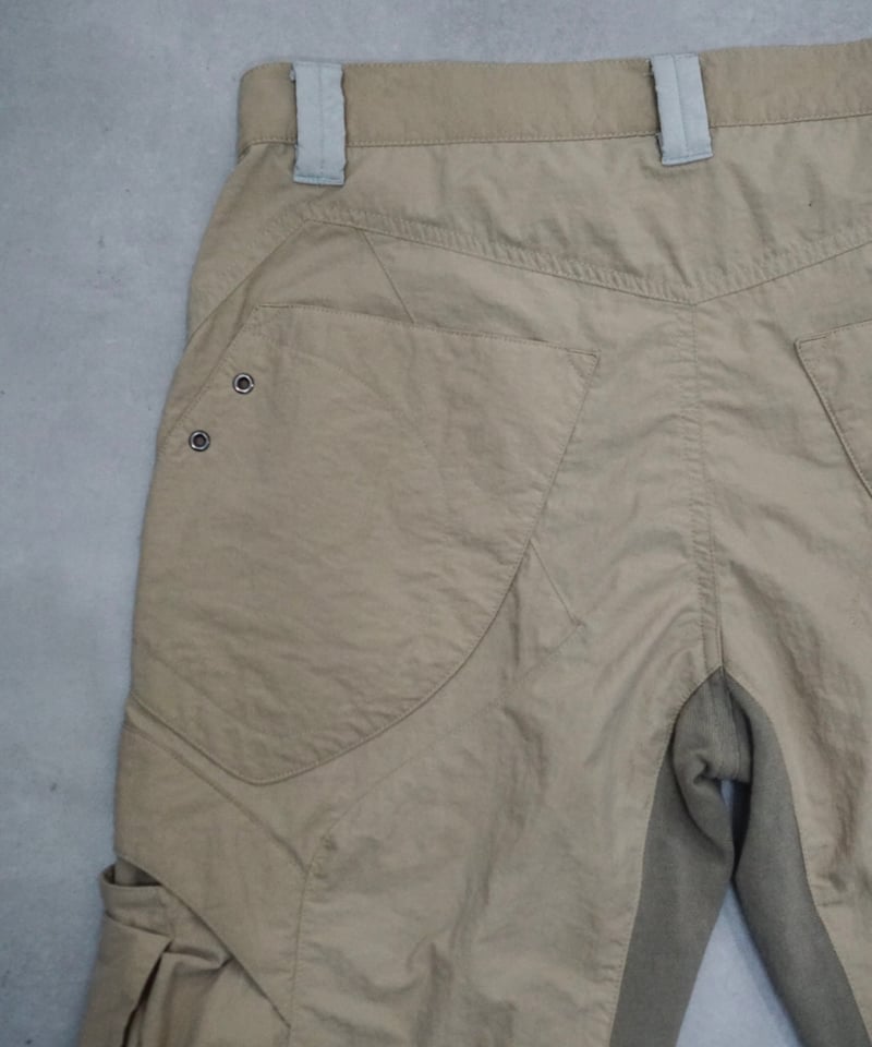 【archive】PPFM 00s gimmick Linen Riders 00s PPFM gimmick nylon cropped shorts | PURITY