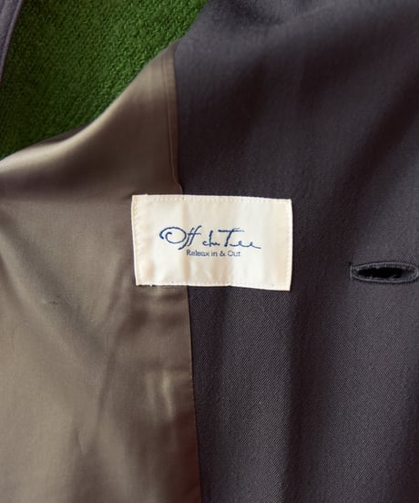 90s wool gabardine long coat