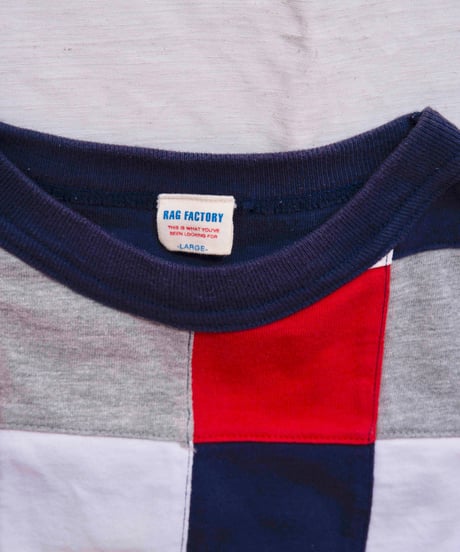 90s RAG FACTORY patchwork design Tee