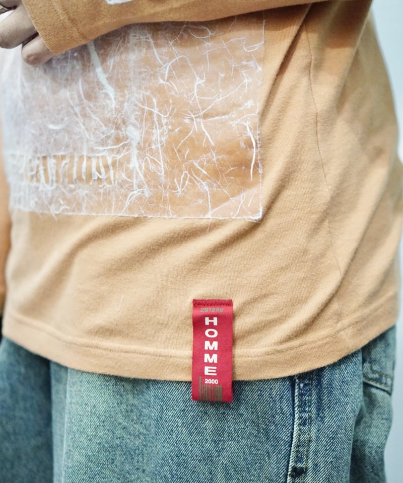 00s 291295=HOMME 和紙 docking long T | PURITY