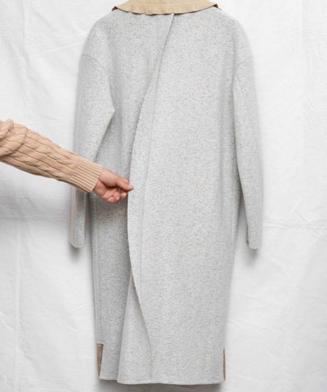 N. Hollywood switching design felt suede coat