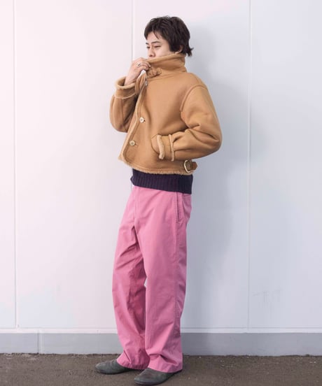 80s BIGI short mouton coat