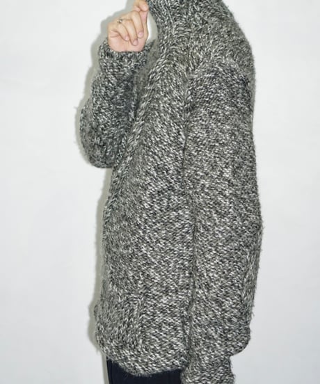 Oliver Spencer diagonal zip design knit jacket