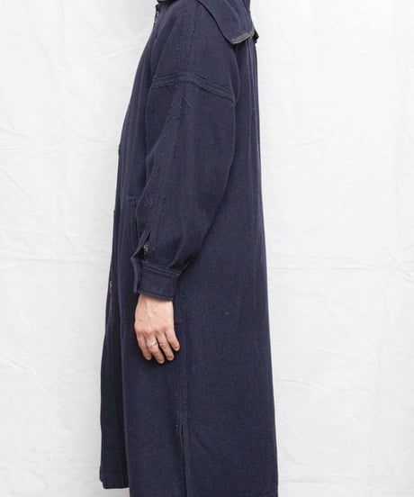 50s vtg daniel hechter reversible sailor long coat