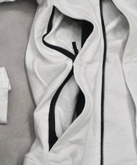 00s NIKE diagonal zip ninja hoodie