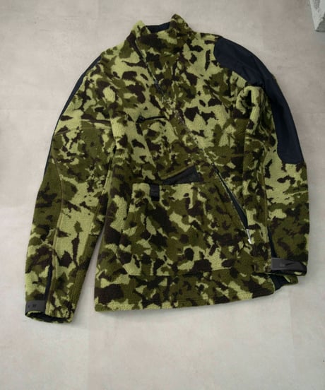 NIKE × MATTHEW M WILLIAMS diagonal zip fleece camo jacket