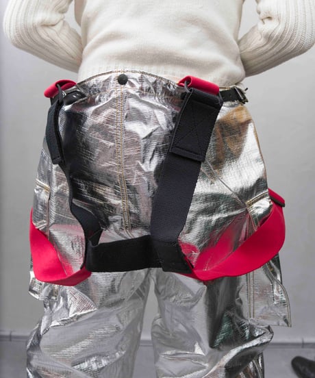 80s vtg DEADSTOCK fireman silver over cargo pants