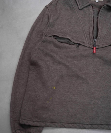 00s ARMANI JEANS gimmick halfzip sweat tops