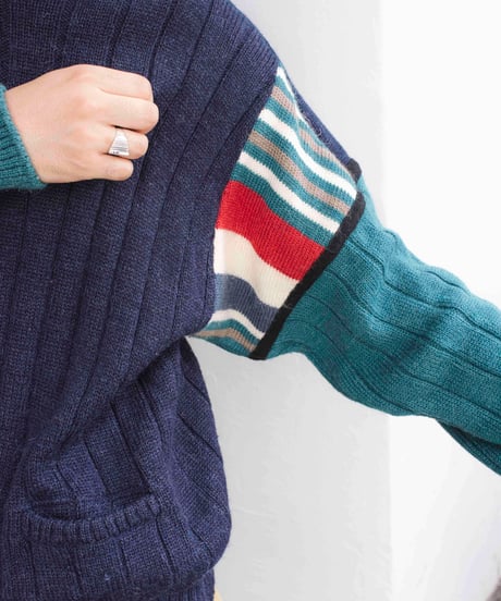 80s vtg CERRUTI 1881 wool/alpaca knit