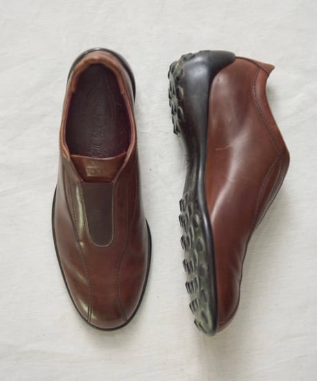TODS brown leather slip-on