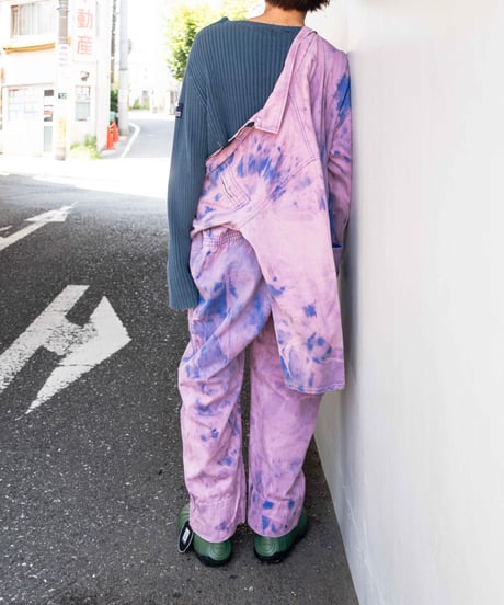 90s French vtg tie dye jumpsuits