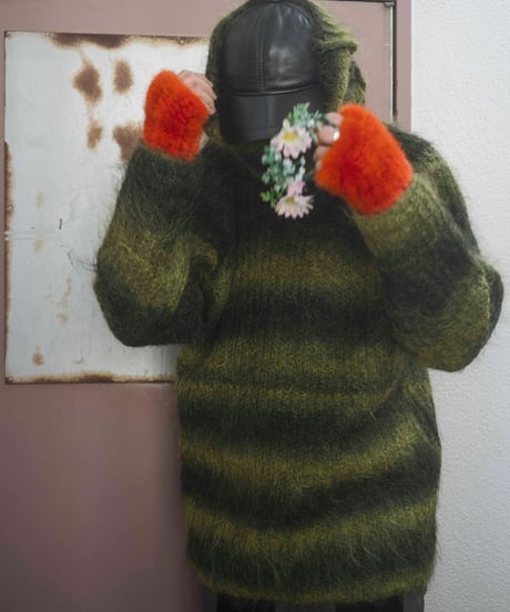 Jones NewYork mohair shaggy hineck knit