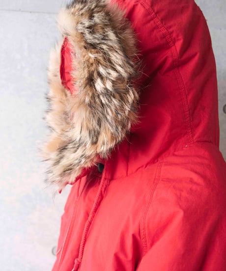 90s NAUTICA atlantic fur down coat