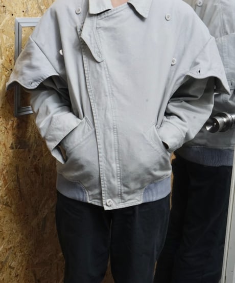 80s vtg CUGGI multi button dolman cotton jacket