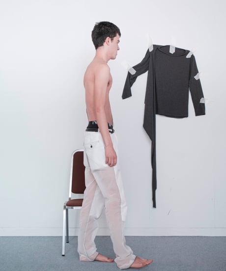 Nicolas Andreas Taralis sheer nylon pants