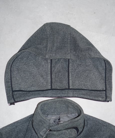 JUN MEN 90s velcro wool long coat