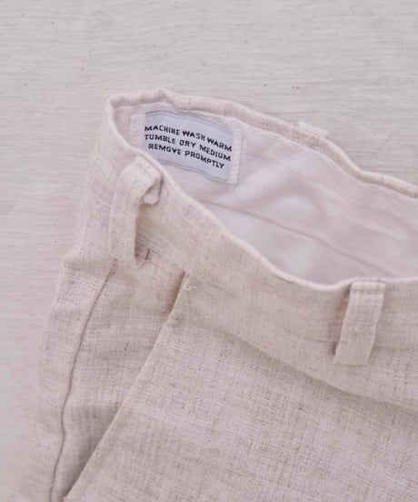 80s vtg linen wide slacks
