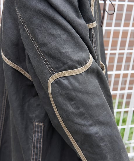 90s Euro linen coating coat