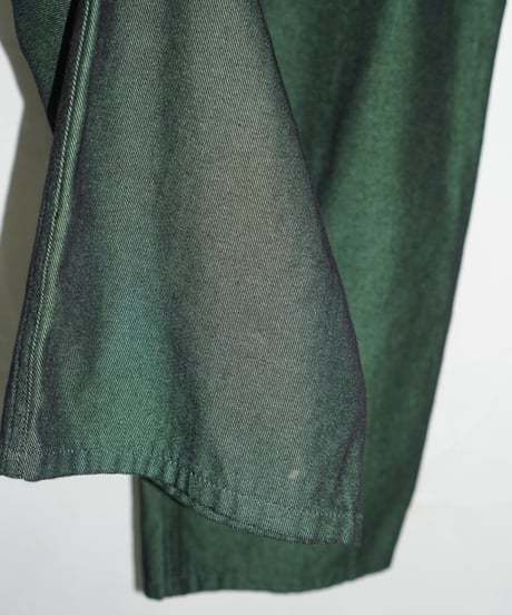 1990s Italy military shiny cotton pants