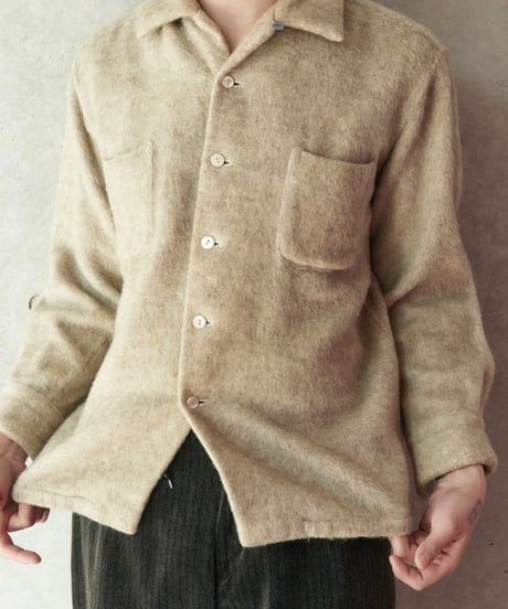 60s wool shaggy shirts