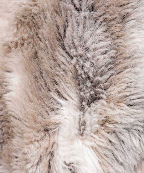 50s white stag fur coat