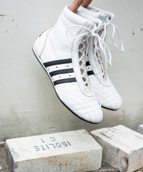90s adidas leather boxing shoes