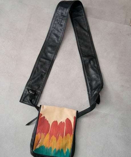 MASAKI MATSUSHIMA 90s leather shoulder bag